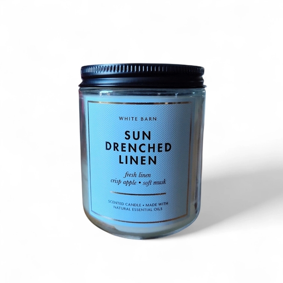 White Barn 1-wick Candle with Essential Oils - 8oz - Picture 2 of 4